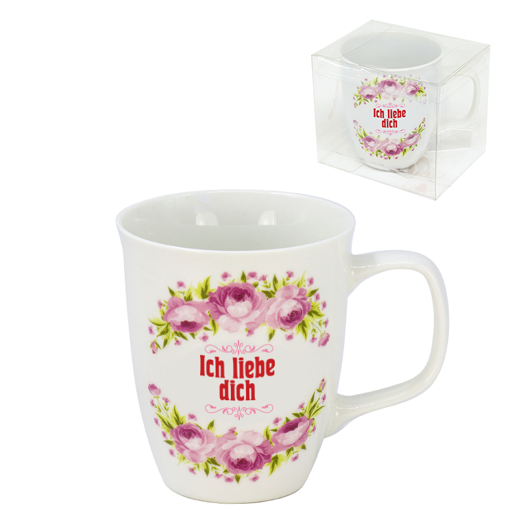 Kaffee-/Teebecher "Ich liebe dich" 0,4 l