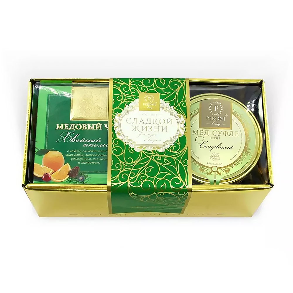 Peroni Honig-Soufflé Set Compliment Nr. 3 „Ingwer/Zitrone“ 250g + Kieferntee 45g