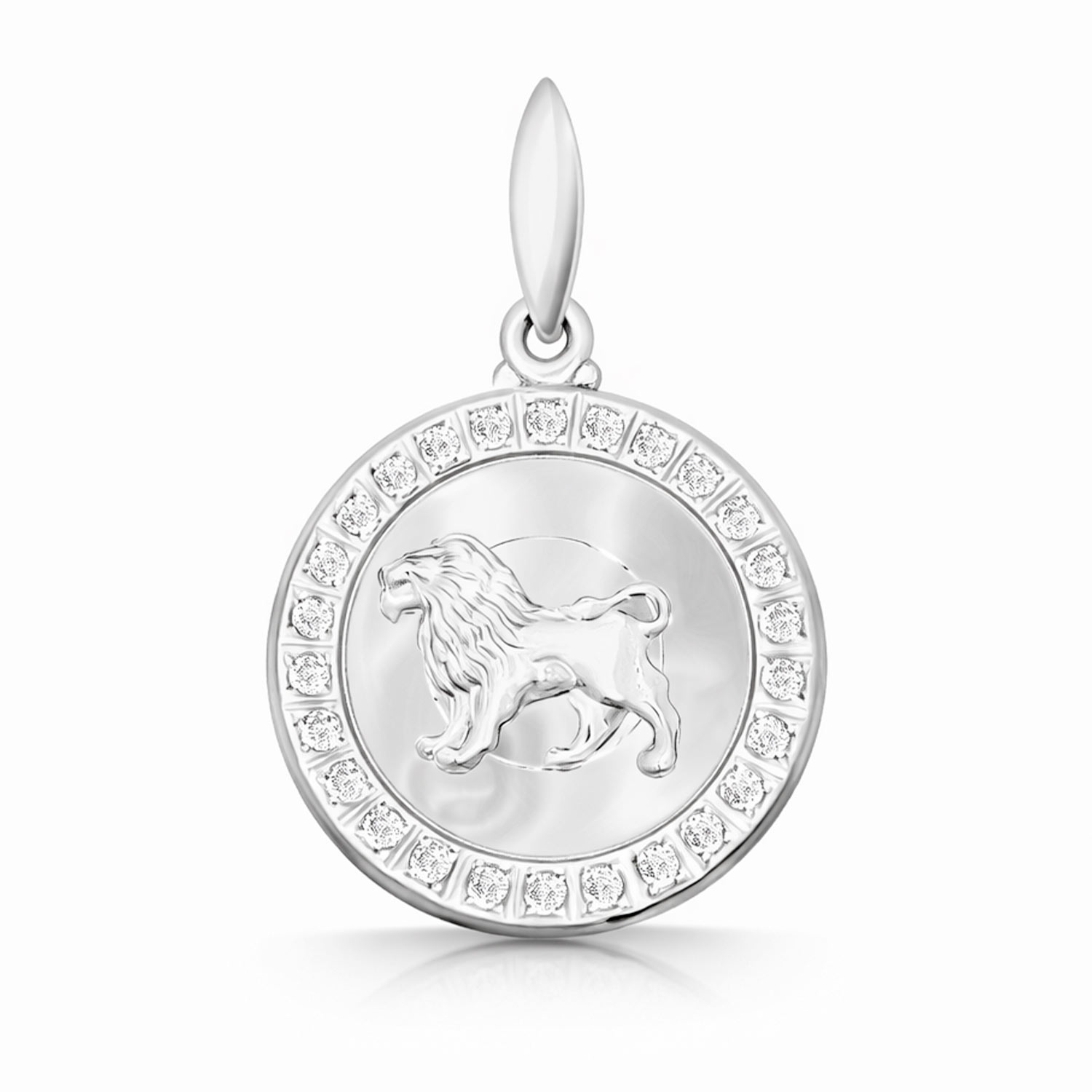 Sternzeichen Anhänger "Löwe" (23.07-23.08) aus 925er Silber mit Zirkonia