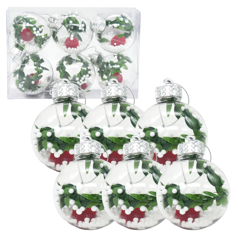 Weihnachtskugeln, Ø 6 cm, (6er-Set)