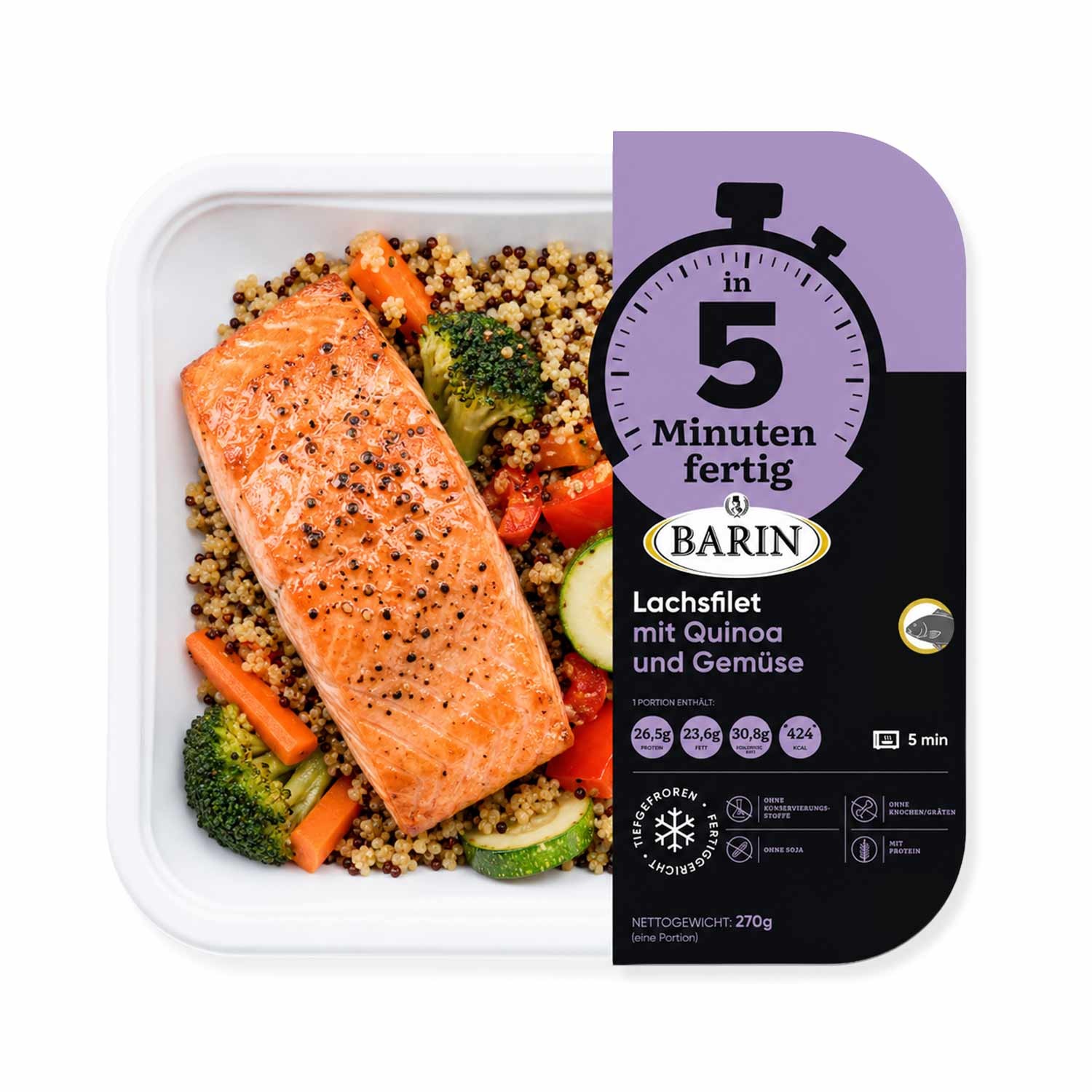 BARIN in 5 Minuten fertig Genusswoche XXL - 6 Hauptgerichte + Dessert gratis (2,19 kg)