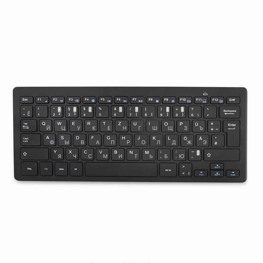 Tastaturaufkleber Russisch weiß