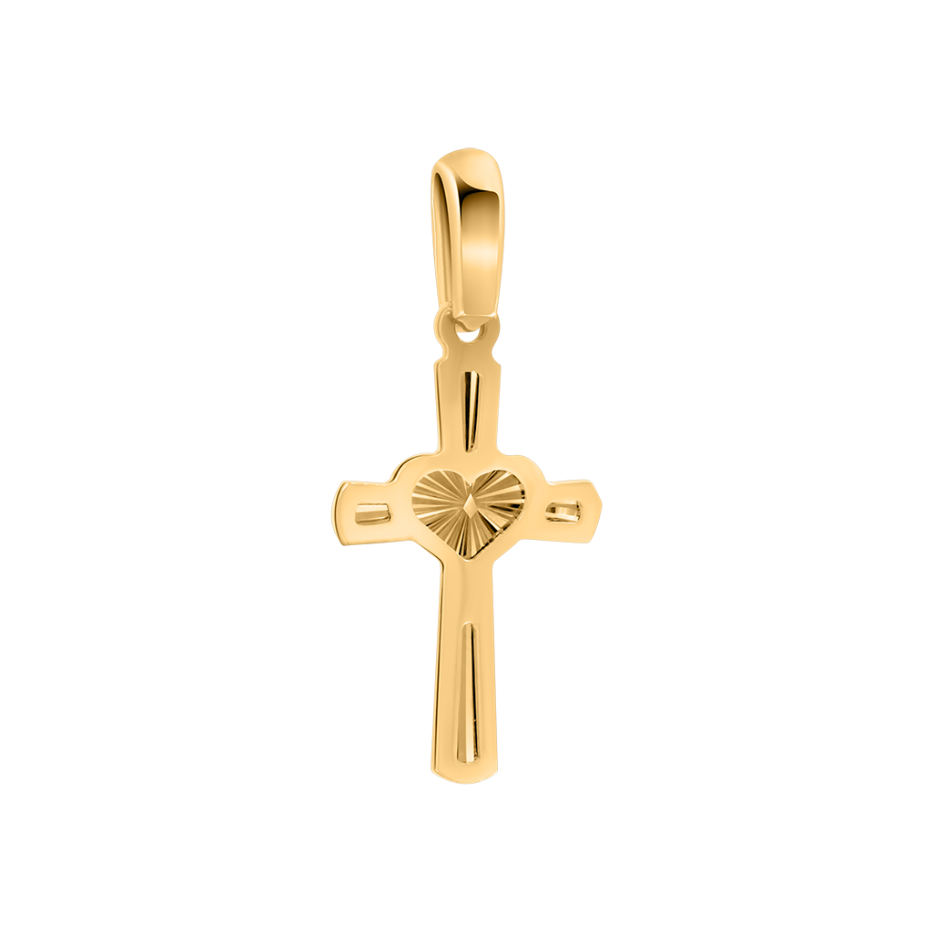 Kreuz Anhänger aus Gelbgold 585, Höhe ca. 22 mm