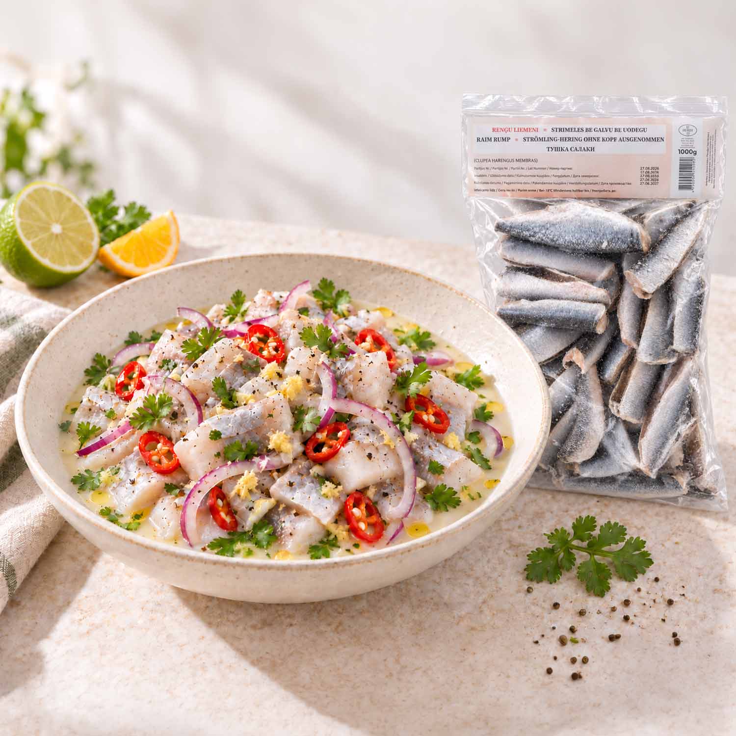 Strömling-Hering ohne Kopf, ausgenommen (TK, 1 kg)