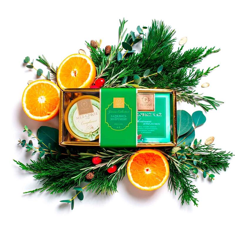 Peroni Honig-Soufflé Set Compliment Nr. 3 „Ingwer/Zitrone“ 250g + Kieferntee 45g
