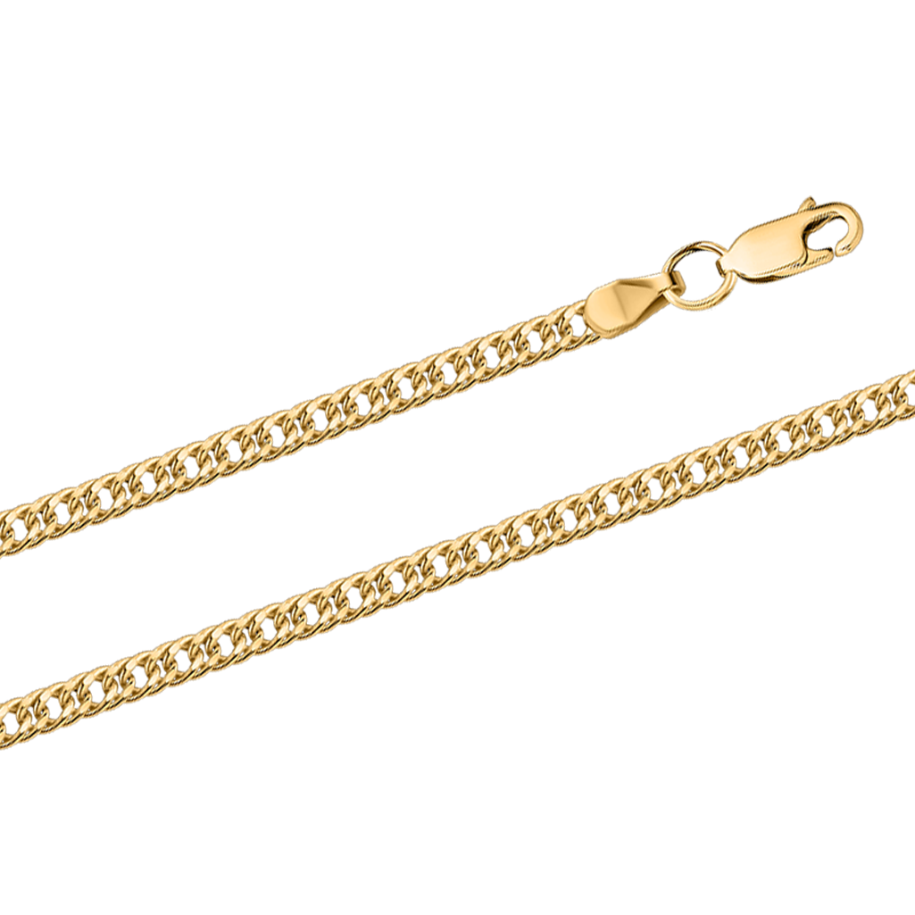Exquisite Kette aus Gelbgold 585, Breite ca. 3 mm, Gewicht in 45 cm ca. 3,30 gr.