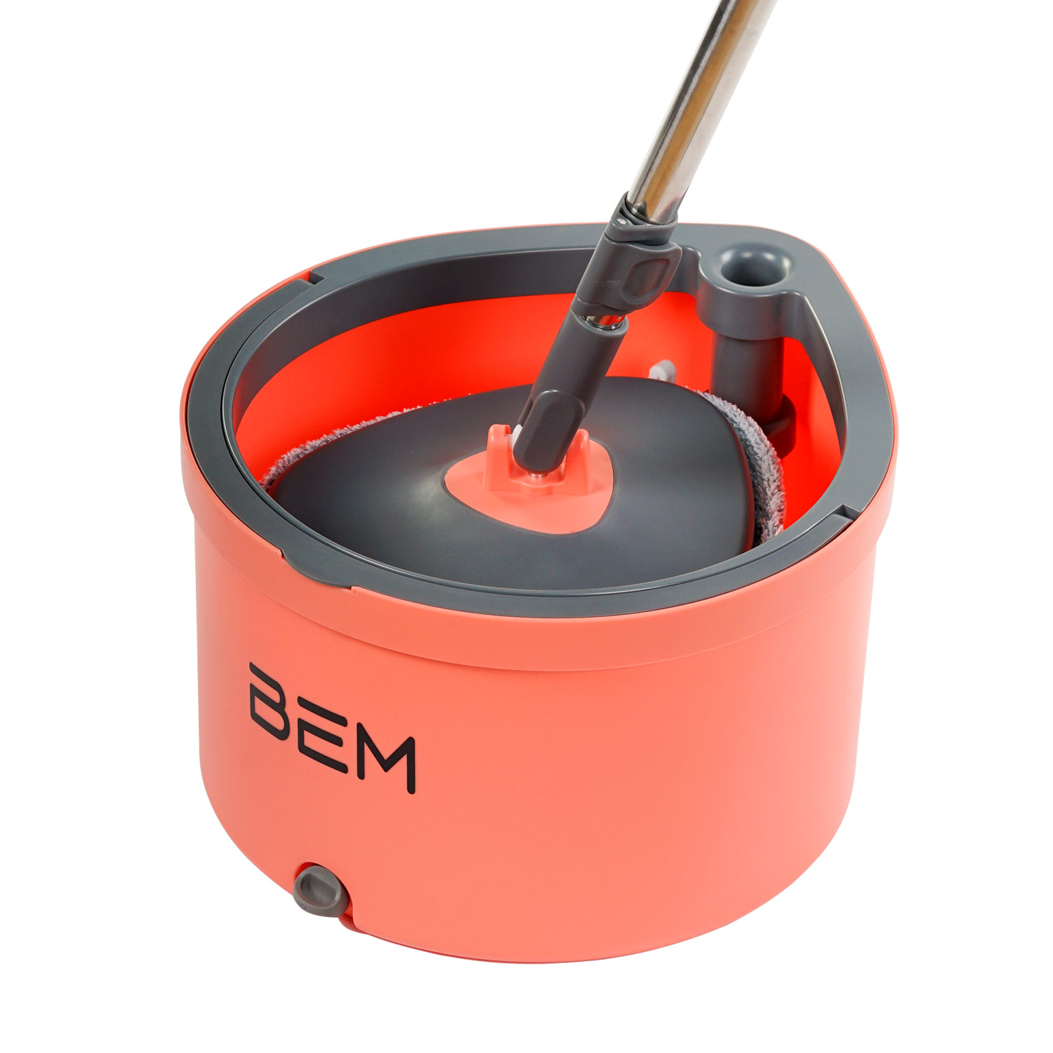 Wischeimer ORBITA Set: Bodenwischer 2-in-1 mit Auswringfunktion & Reinigungsblätter