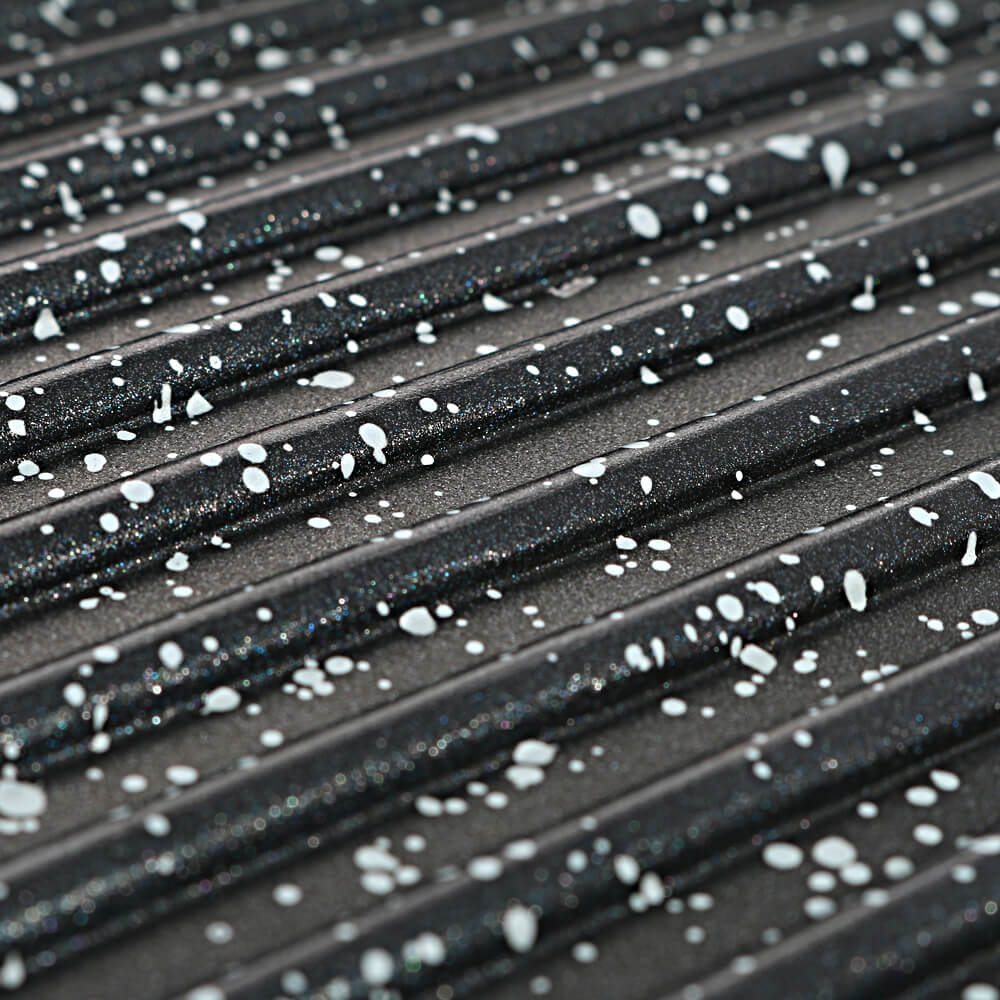 Grillpfanne mit Marmorbeschichtung 24cm Schwarz