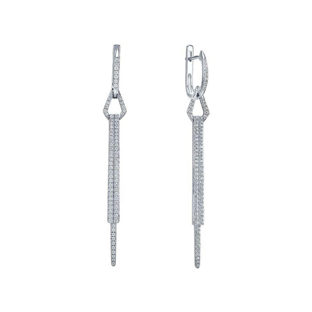 Sokolov Ketten-Ohrhänger aus 925 Silber mit Zirkonia