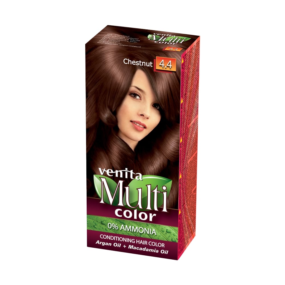 VENITA MultiColor ammoniakfreie Farbe Kastanie 4.4, 100ml
