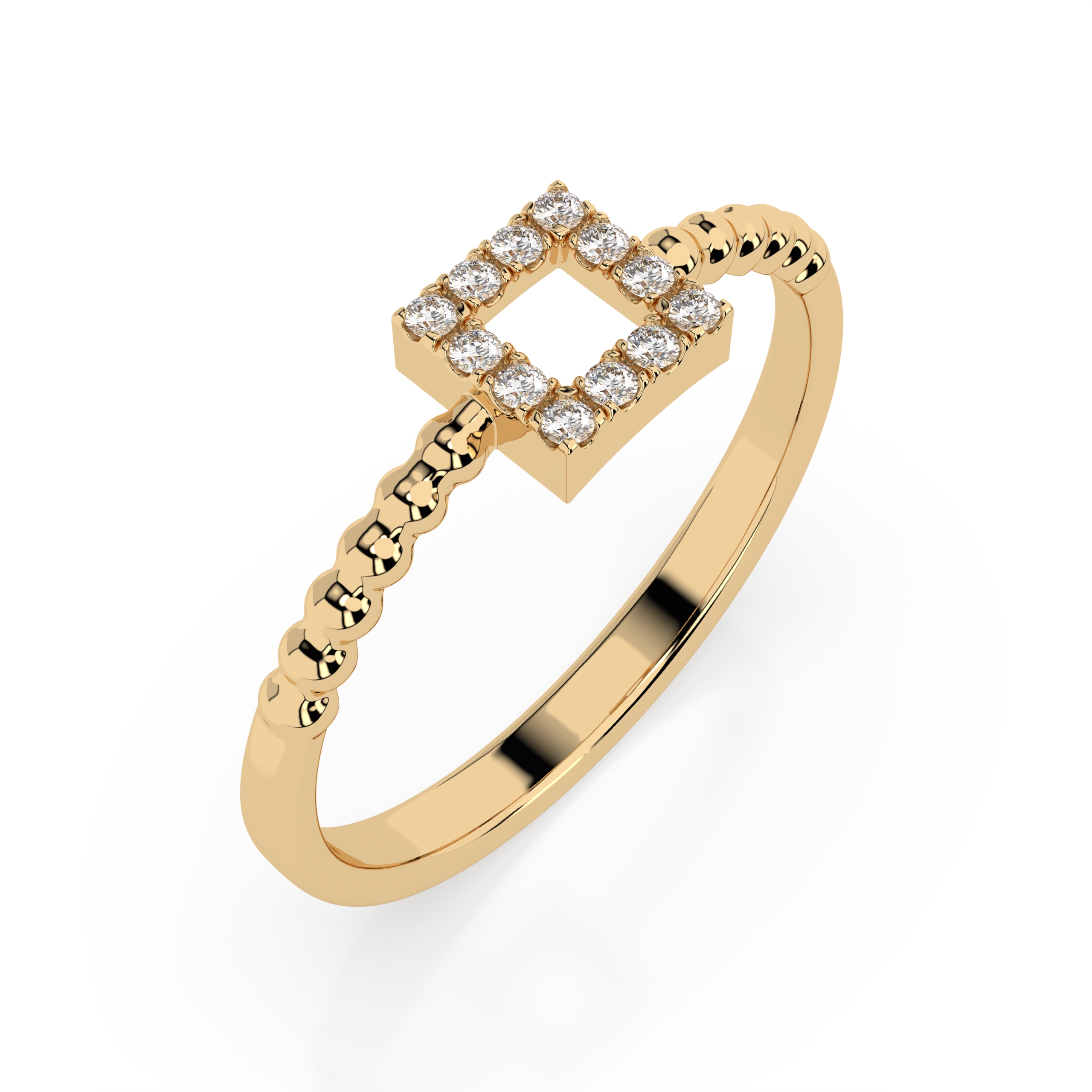 Damenring, Rot-/Weiß-/Gelbgold 585, mit Brillanten ca. 0,07 ct. GSI