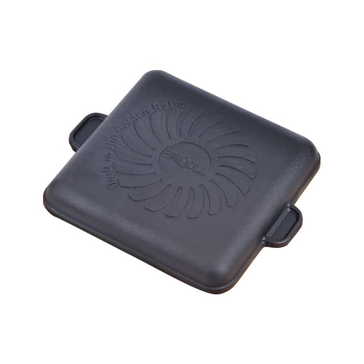 Gusseisen Servierpfanne, quadratisch "Brizoll" H181825, 18 x 18 x 2,5 cm