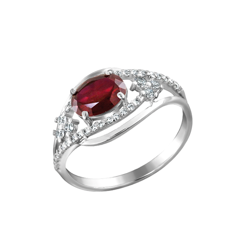 charmanter Damenring, Silber 925, Zirkonia