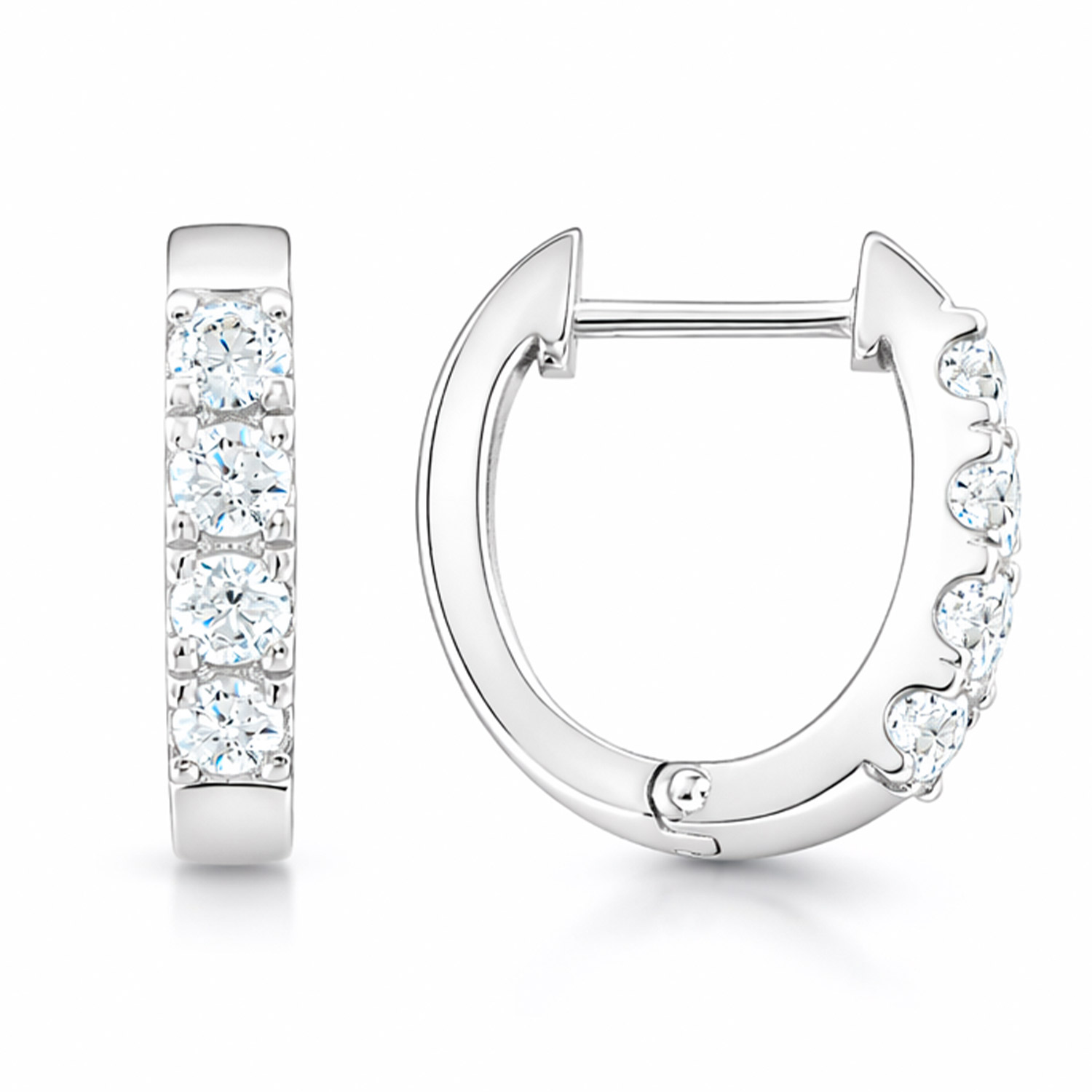 Creolen aus Silber 925, mit Zirkonia