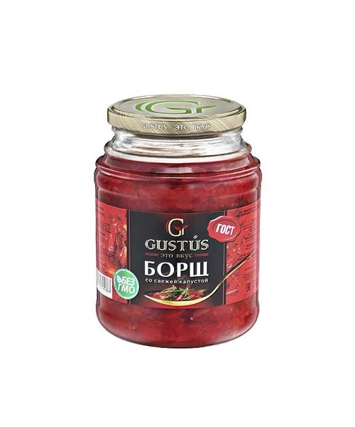 Gustus Suppenkonzentrat Borschtsch, mit frischem Kraut, 450g