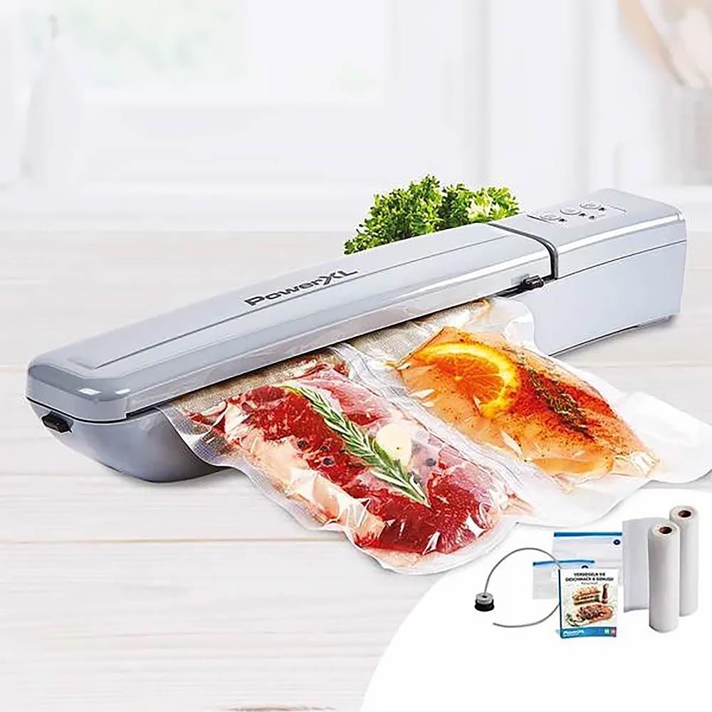 PowerXL Duo NutriSealer 6-in-1 Vakuumiergerät inkl. Folien und Beutel