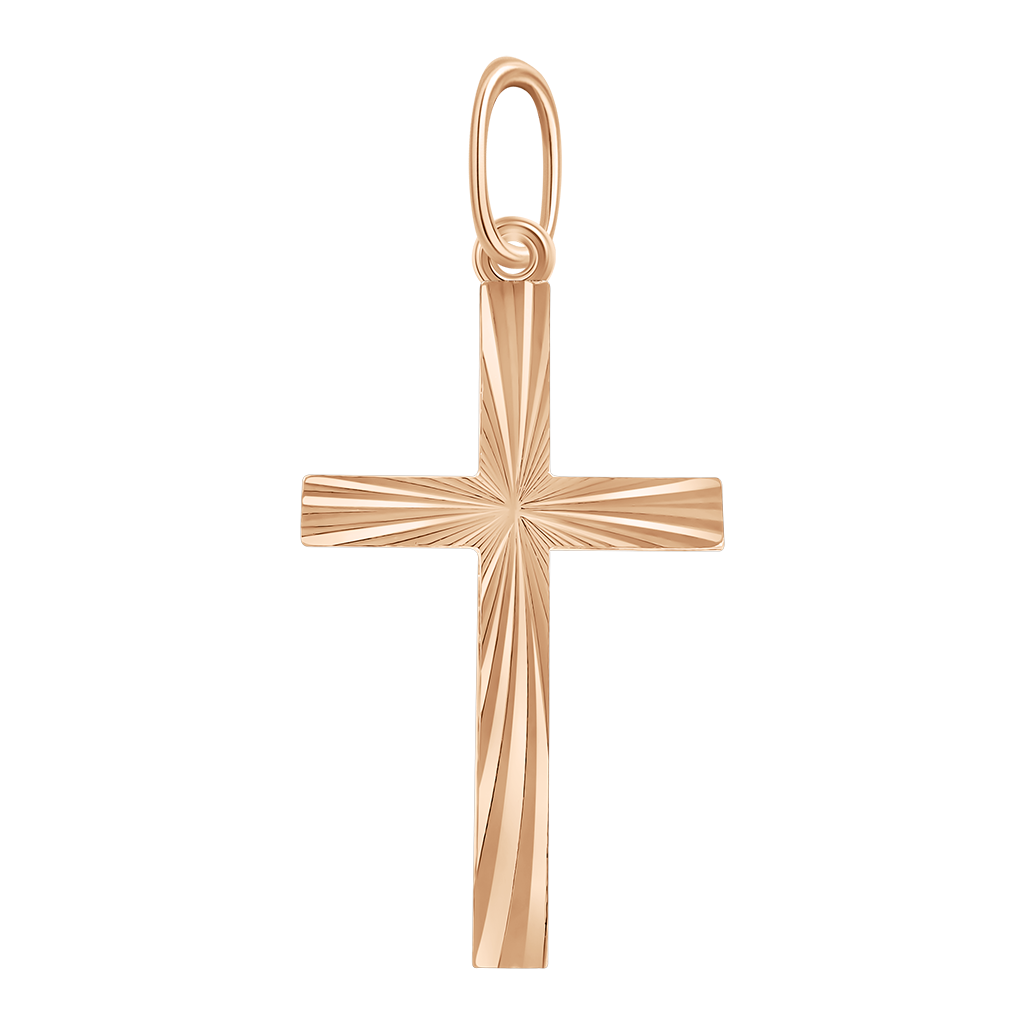 Anhänger-Kreuz, Russisches Rotgold 585, Höhe ca. 32 mm