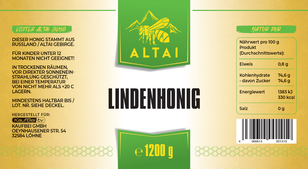 Lindenhonig 1200 g