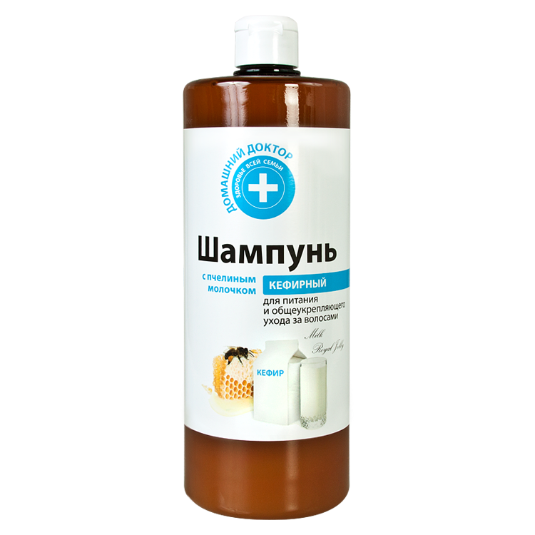 Domaschnij Doktor Shampoo mit Kefir und Bienenmilch, 1000 ml