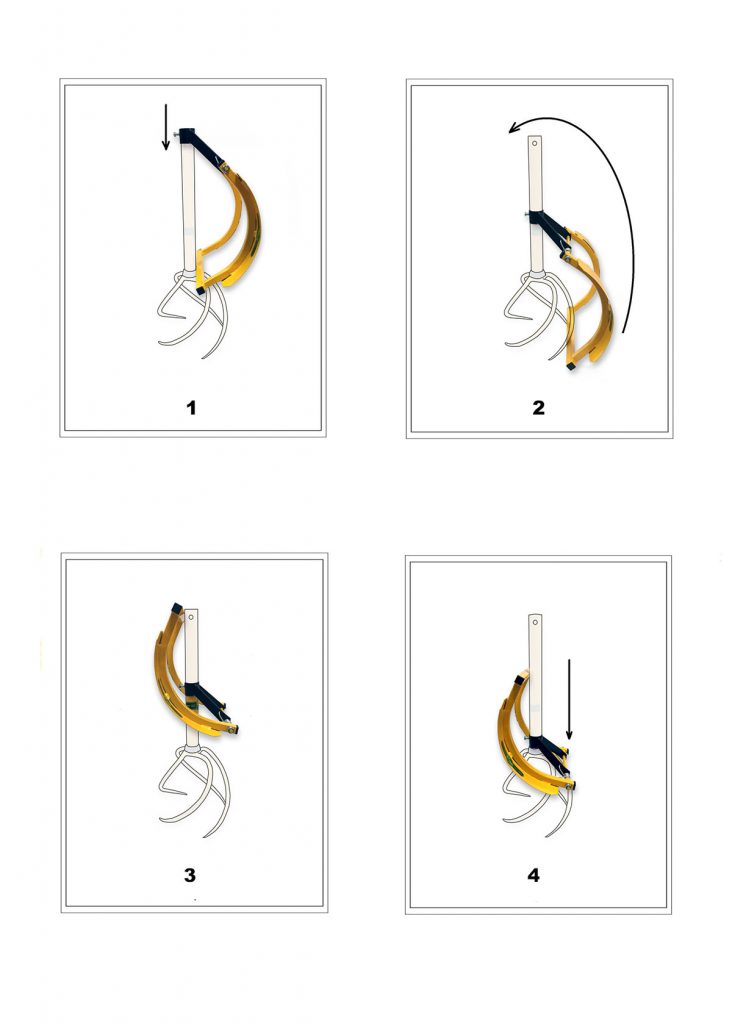 Tornadica SET Kultivator-Wurzelentferner & Pedal-Hebel