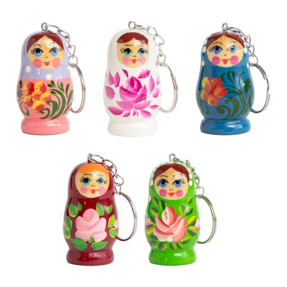 Schlüsselanhänger "Matrjoschka-Mini" 10er-Set, 4 cm