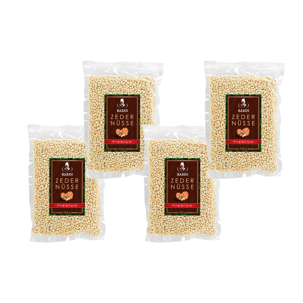 BARIN Set: Zedernüsse Premium 4x 500 g