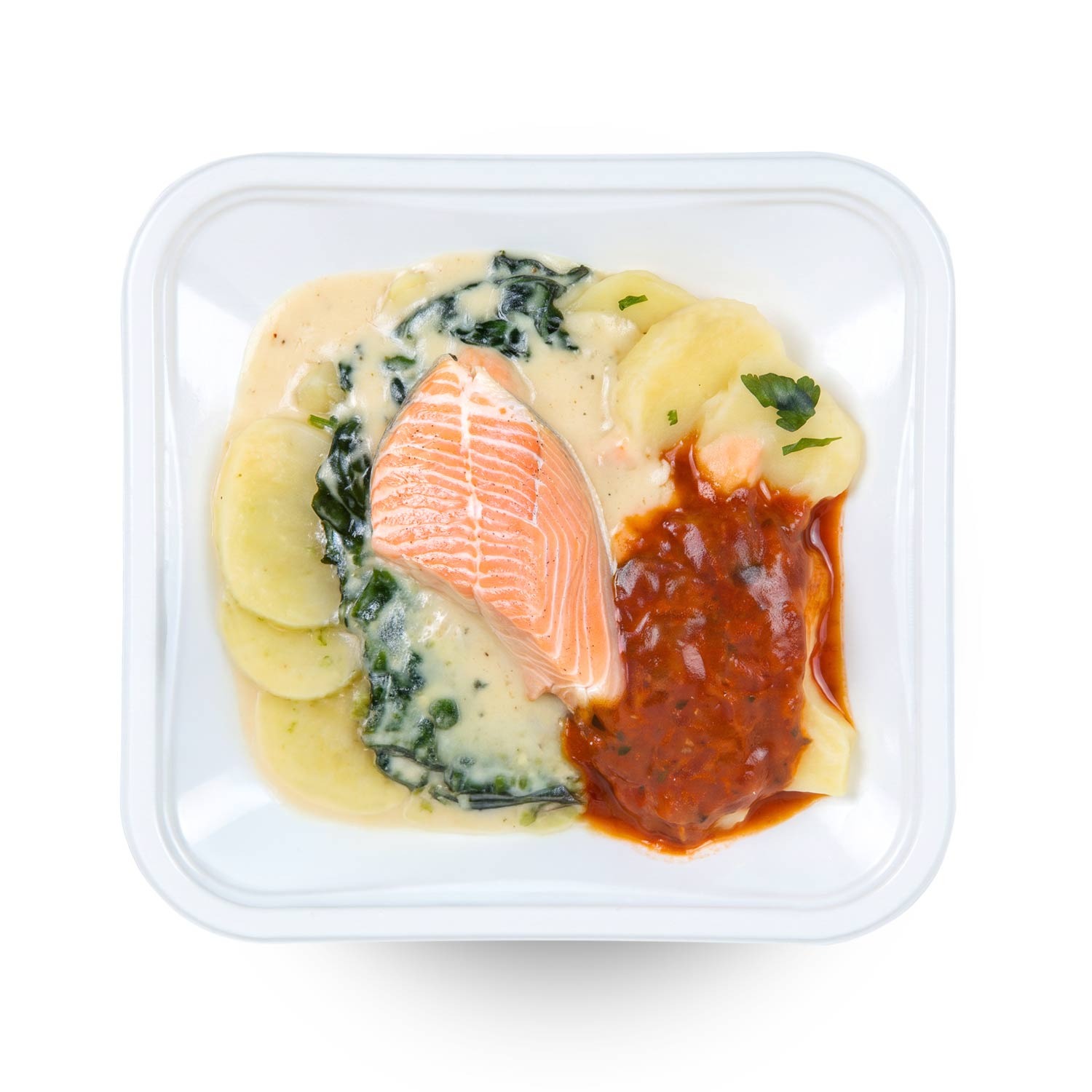 BARIN 5 Minuten Toskanischer Lachs mit ofengerösteten Rosmarin-Zitronen-Kartoffeln, 340 g
