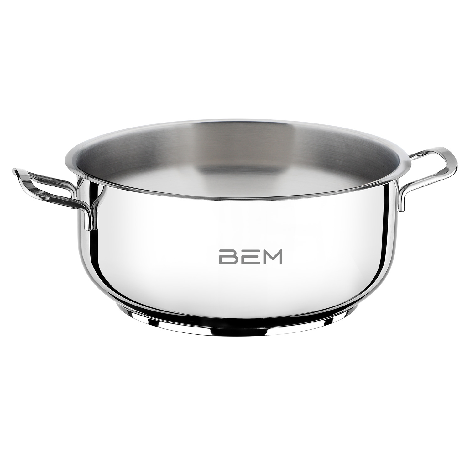 BEM Dampfkocher aus Edelstahl 18/10 mit Glasdeckel, 6-tlg. 30 cm