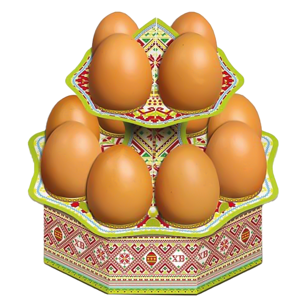 Deko-Ständer für 12 Eier - Traditionell