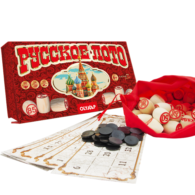Spiel Lotto - Moskau, im Karton mit Magnetverschluss