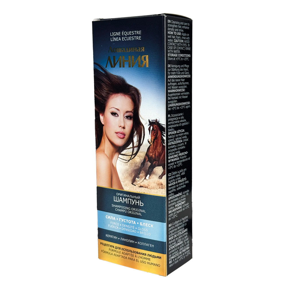 Pharma Group Horse Line - Original Shampoo zur Stärkung der Haare, für Volumen und Glanz, 200 ml