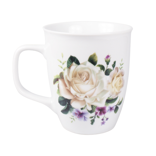 Becherset "Weiße Rosen" 400 ml, 4 St.