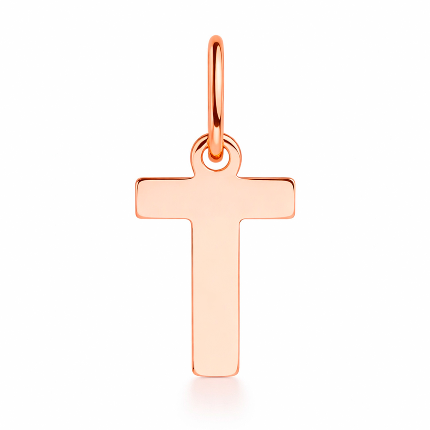 Diamant Kreuz-Anhänger aus 585 Rotgold