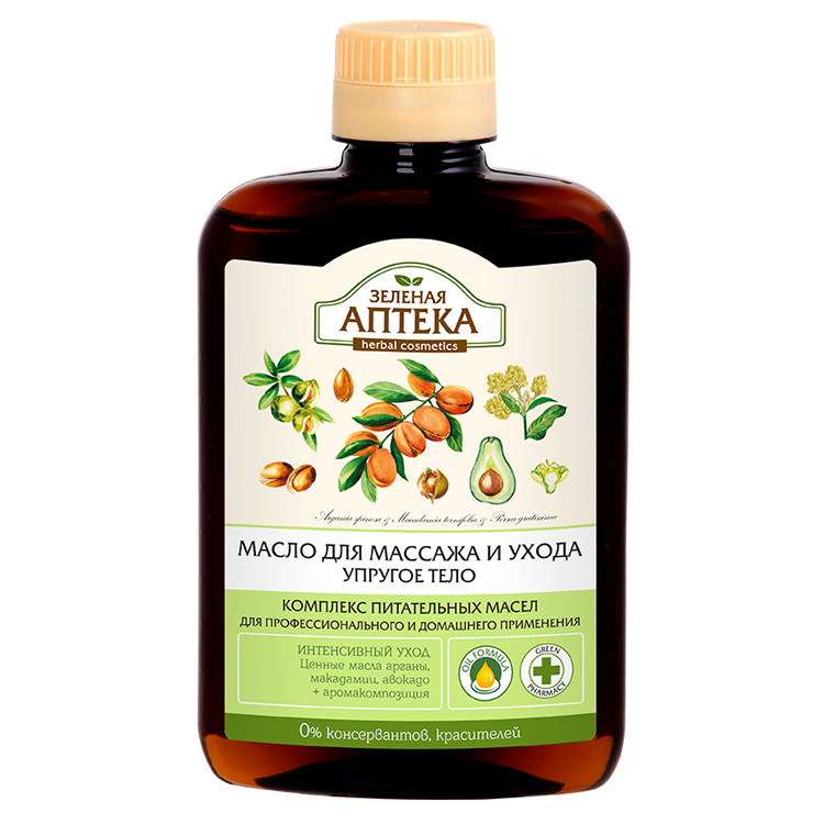 Grüne Apotheke Massageöl für straffe Haut 200 ml