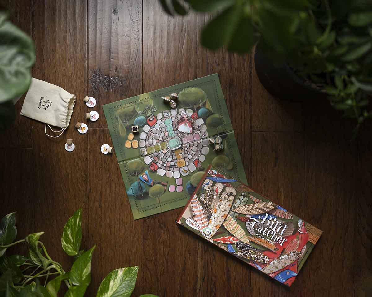 Brettspiel "Vogelfangen" (2-4 Spieler, Alter 4+)