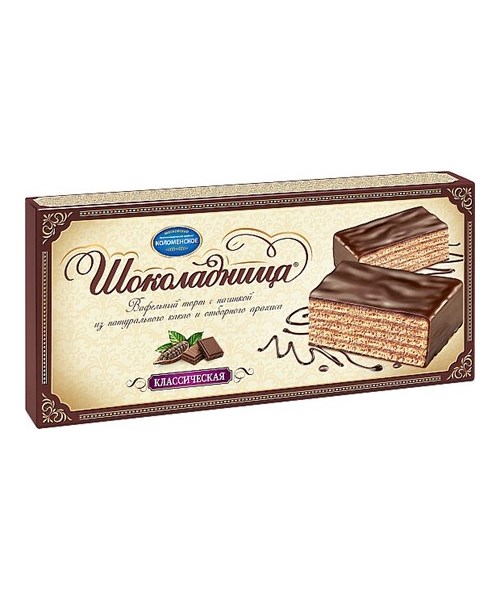 Kolomna Waffeltorte in Schokoglasur Klassik, 240 g