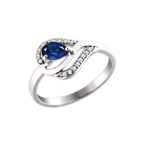charmanter Damenring, Silber 925, Zirkonia