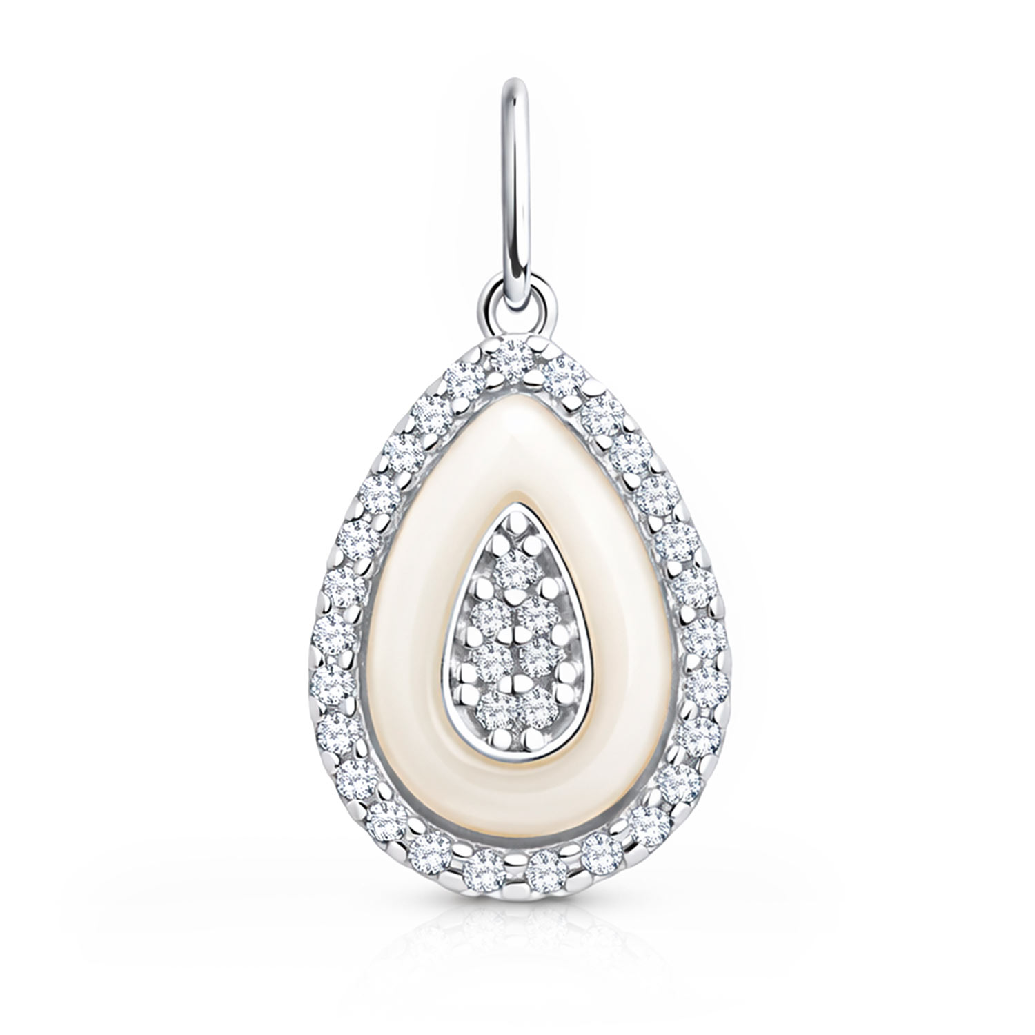 Sokolov Anhänger aus 925 Silber mit Zirkonia und Keramik