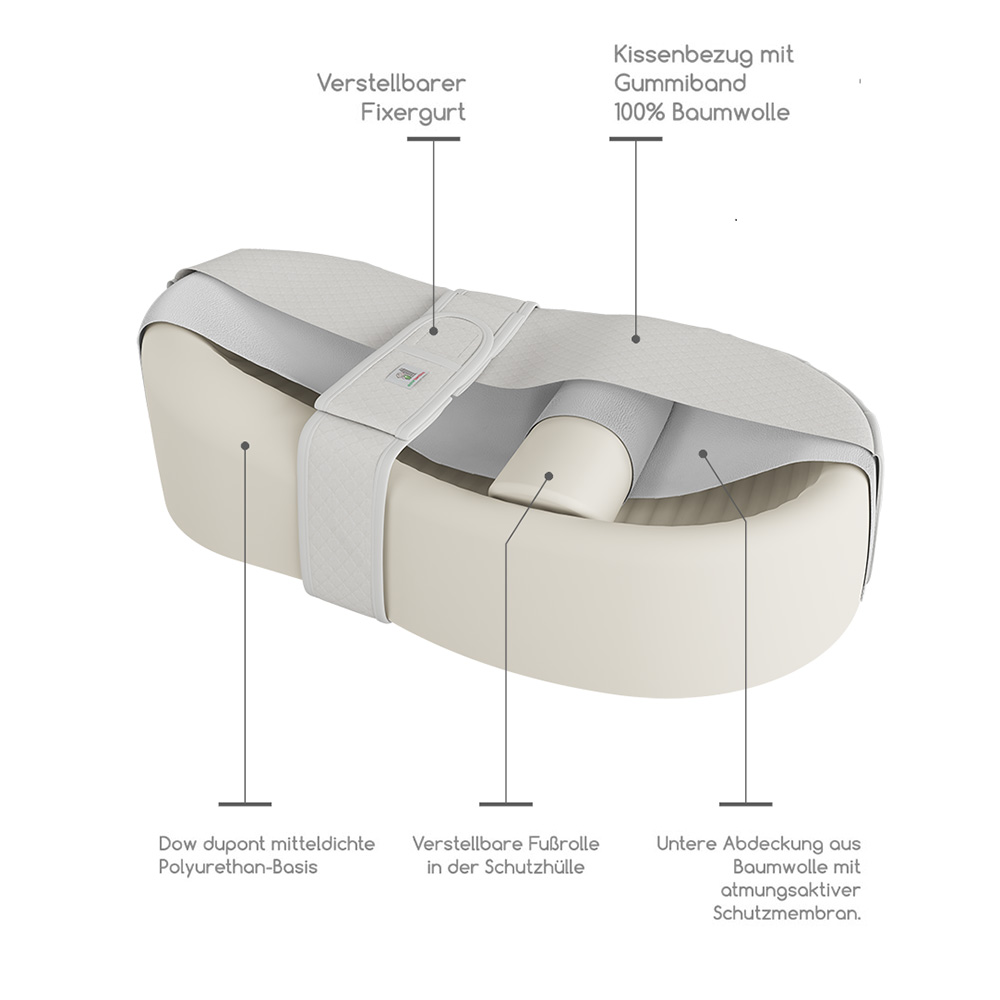 dolce bambino Cocoon-Babynestchen für Neugeborene COCON (beige-ecru)