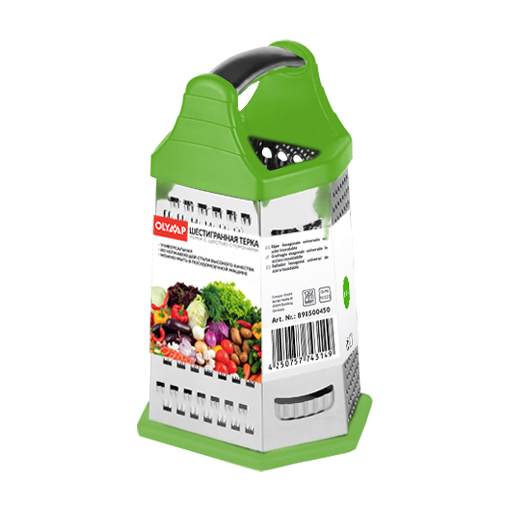 Sechskantereibe aus Edelstahl, 23,5 cm