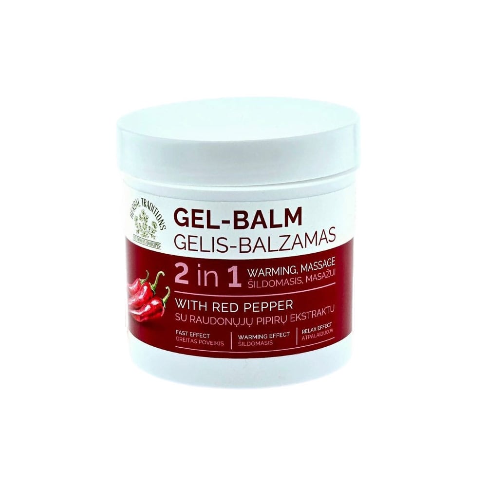 HERBAL TRADITIONS Gel-Balsam, mit rotem Pfeffer 2 in 1, 250 ml