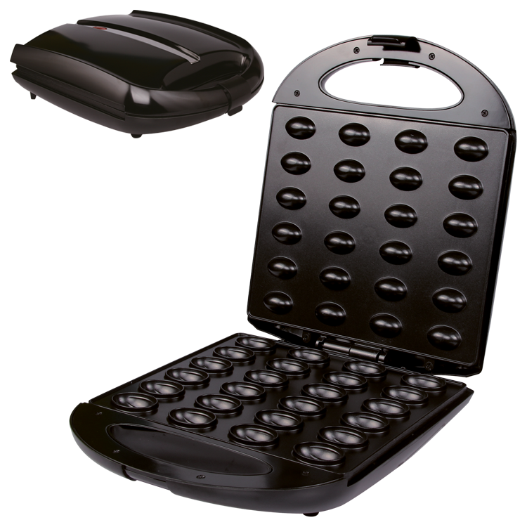 Praktik elektrischer Backautomat Nussbäcker für 24 Nüsschen, 1400 W, 27x32x10cm