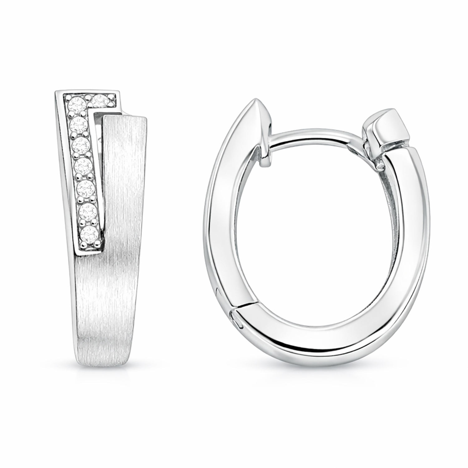 Creolen aus Silber 925, mit Zirkonia