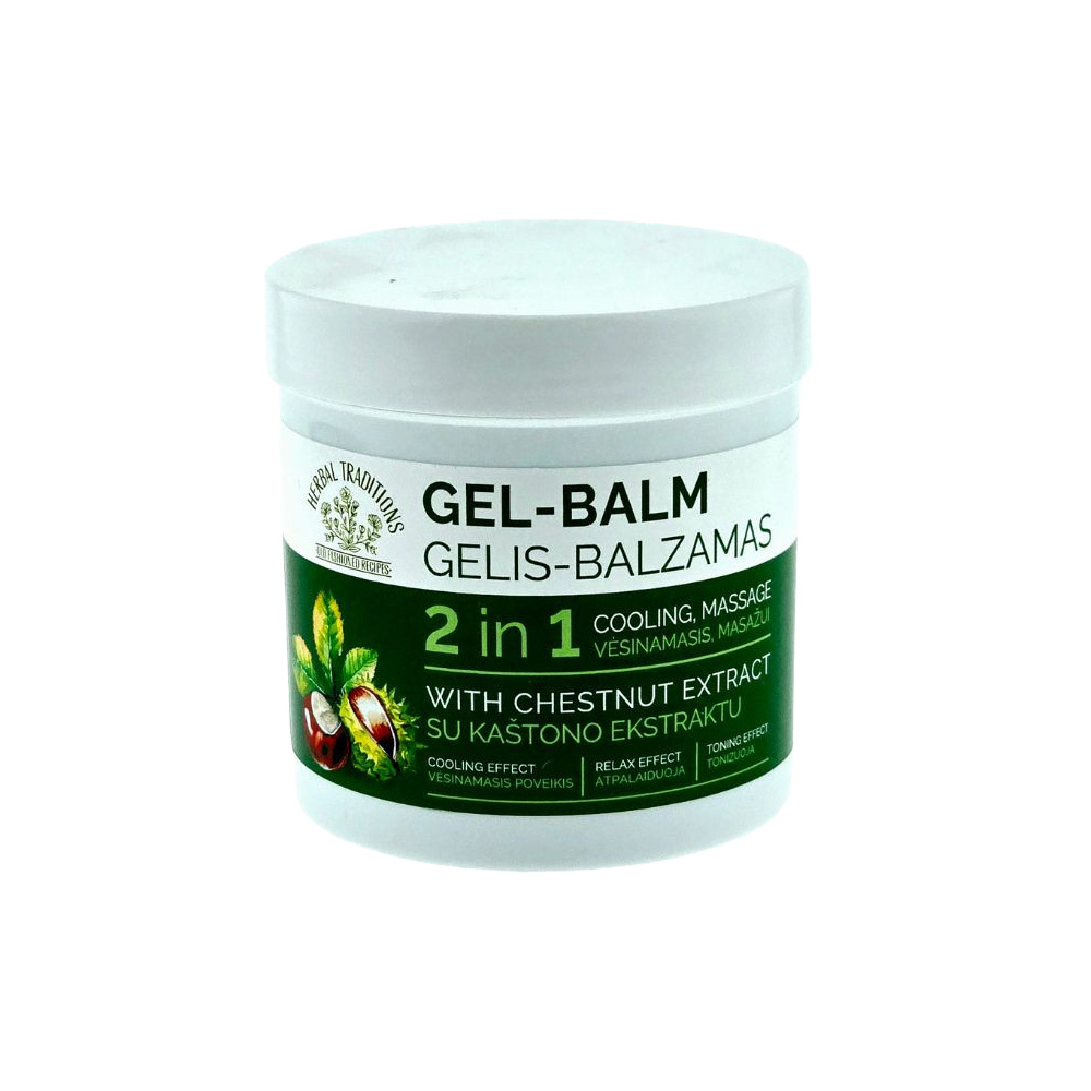 HERBAL TRADITIONS Gel-Balsam mit Rosskastanienextrakt 2in1, 250 ml