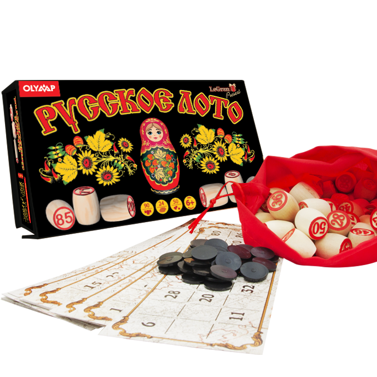 Spiel Lotto - Matrjoschka, im Karton mit Magnetverschluss