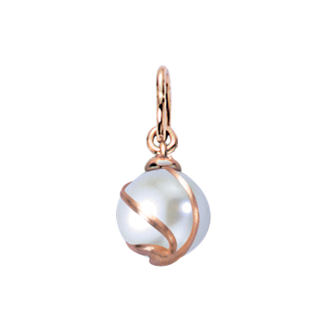 Anhänger aus 585 Rotgold mit Perle