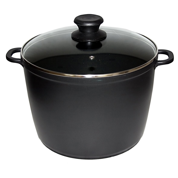 Kochtopf Aluguss mit Glasdeckel Ø 28 cm, 10 L