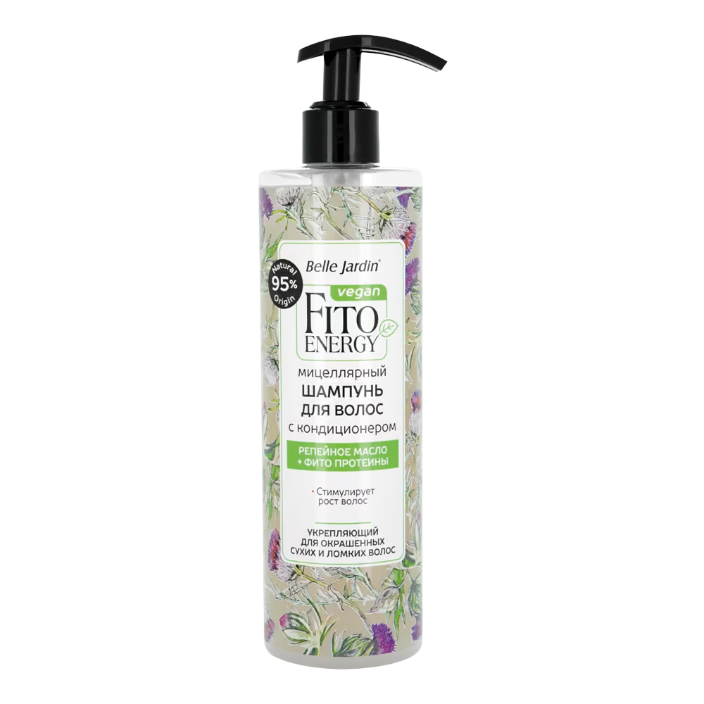 Belle Jardin Mizellar Shampoo – Klettenöl und Phyto-Proteine, 400 ml
