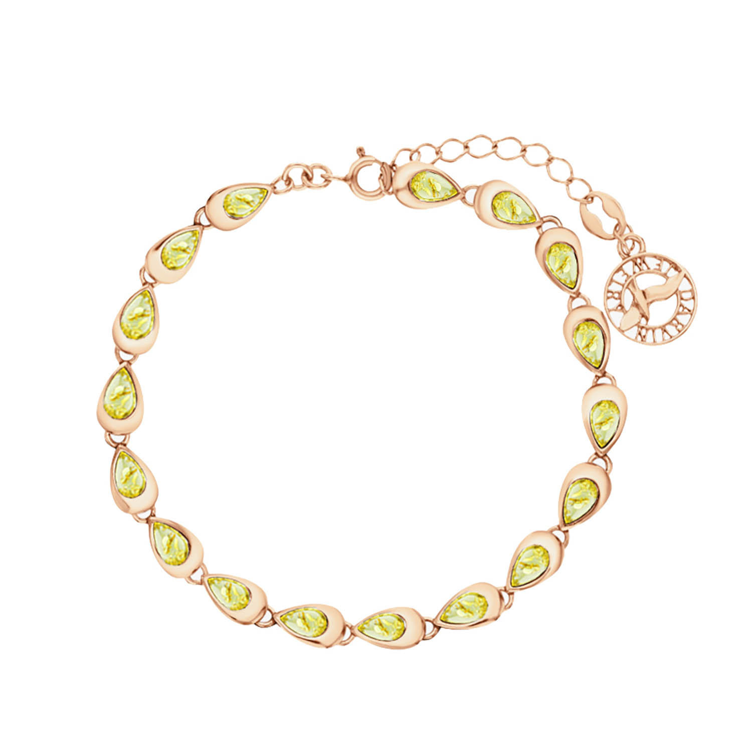 Armband aus 925 Sterlingsilber mit Bernsteinen