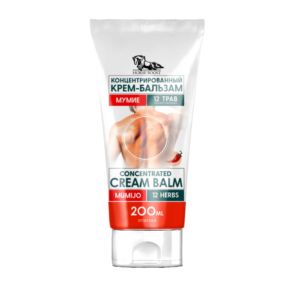 Horse Boost Creme-Balsam, mit 12 Heilkräutern und Mumijo, 200 ml